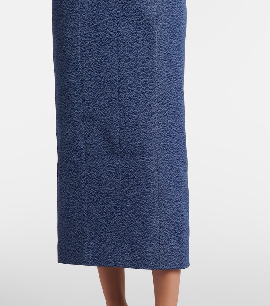 Alba strapless denim midi dress