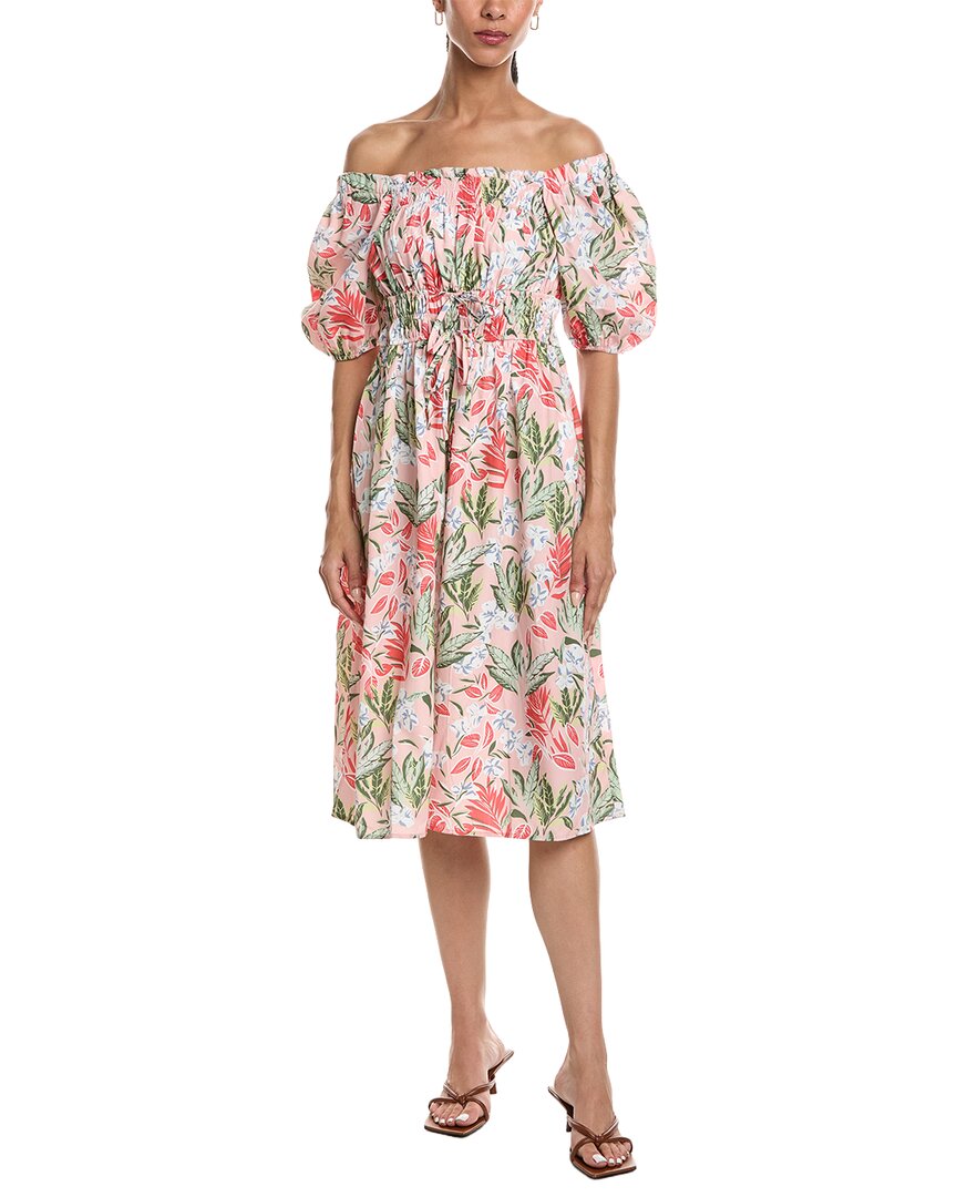 Puff Sleeve Midi Dress