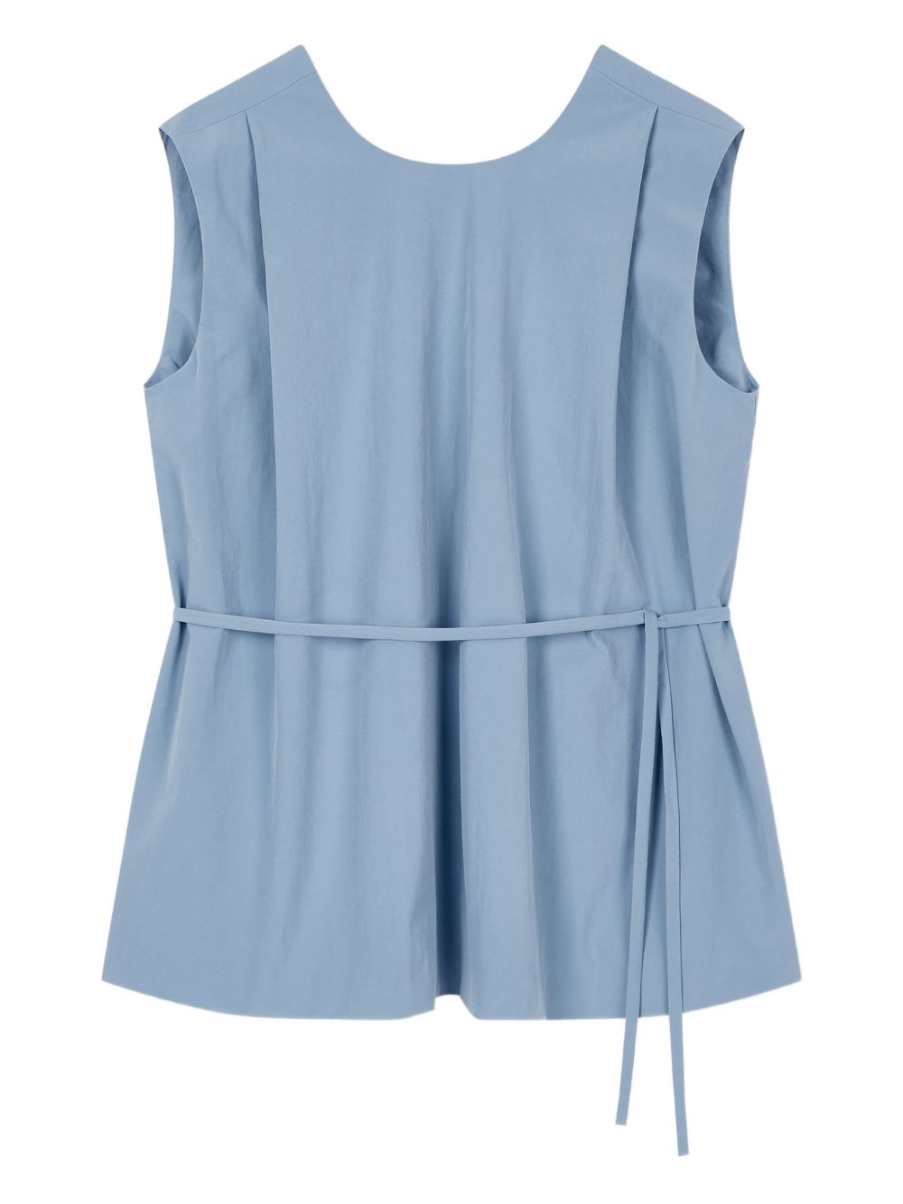 Twisted pleated blouse - Blue