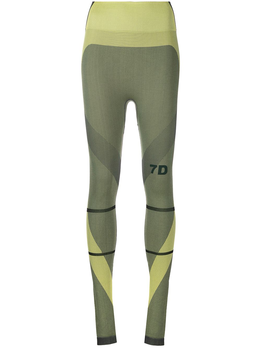 Logo-print leggings - Yellow