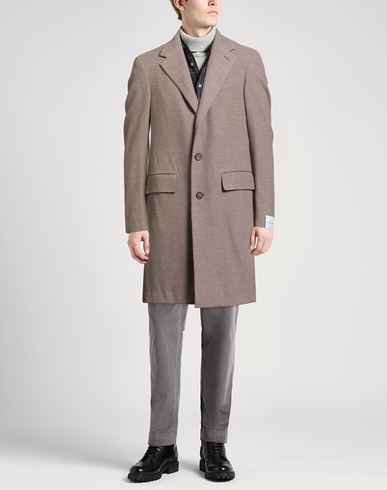 Man Coat Light brown Size 40 Wool