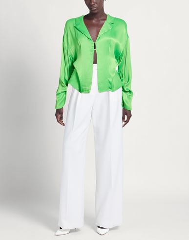 Woman Shirt Lime green Size 10 Viscose