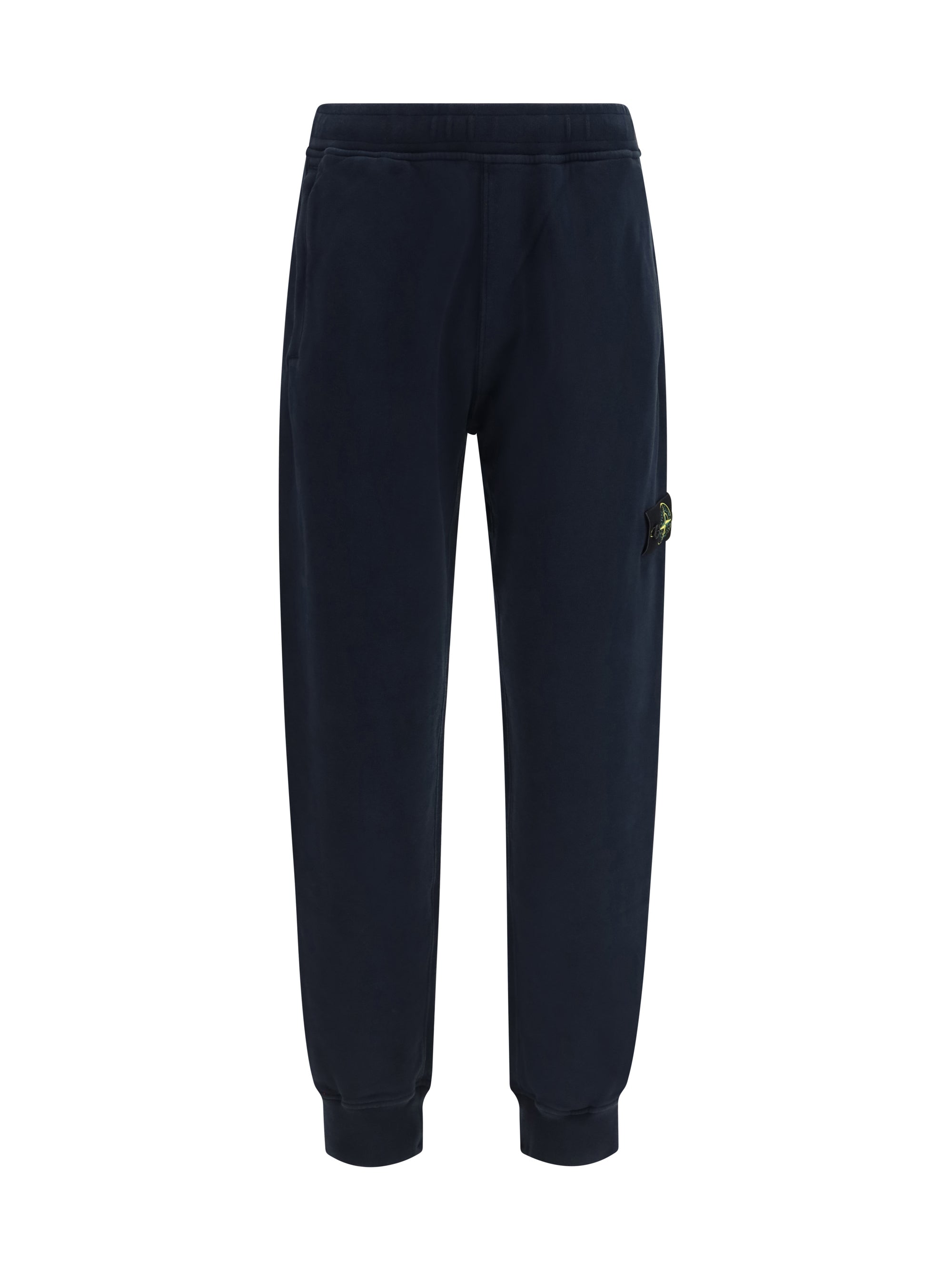 Logo-Patch Cotton Joggers — Navy