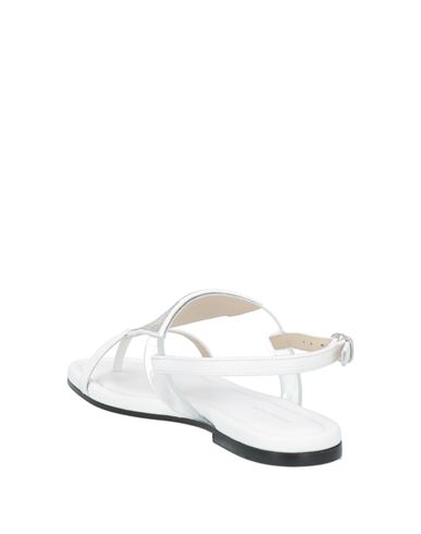 Fabiana Filippi Woman Thong sandal White Size 5.5 Leather