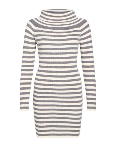 Woman Mini dress Grey Size M Viscose, Polyester, Polyamide