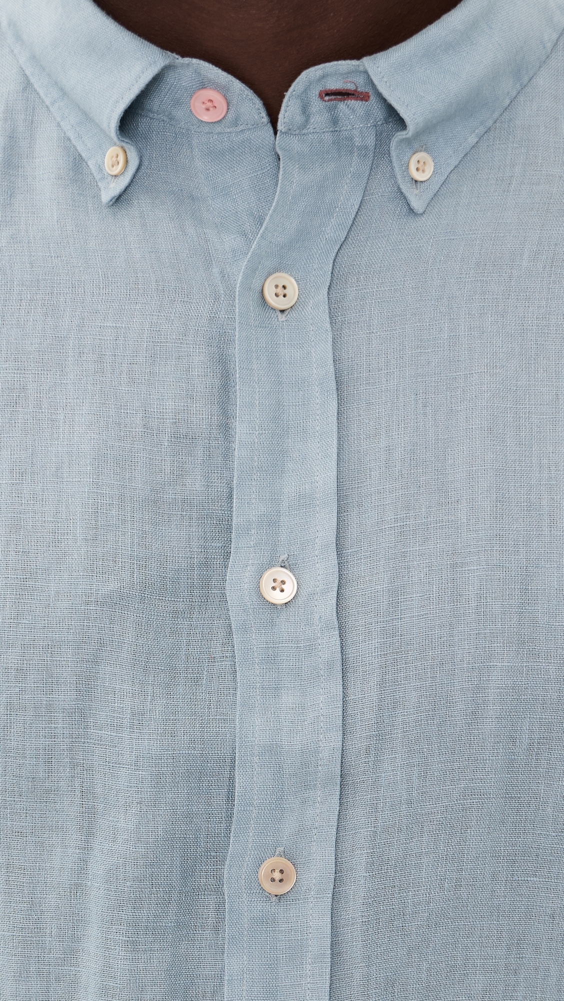 Regular Fit Linen Shirt Blue