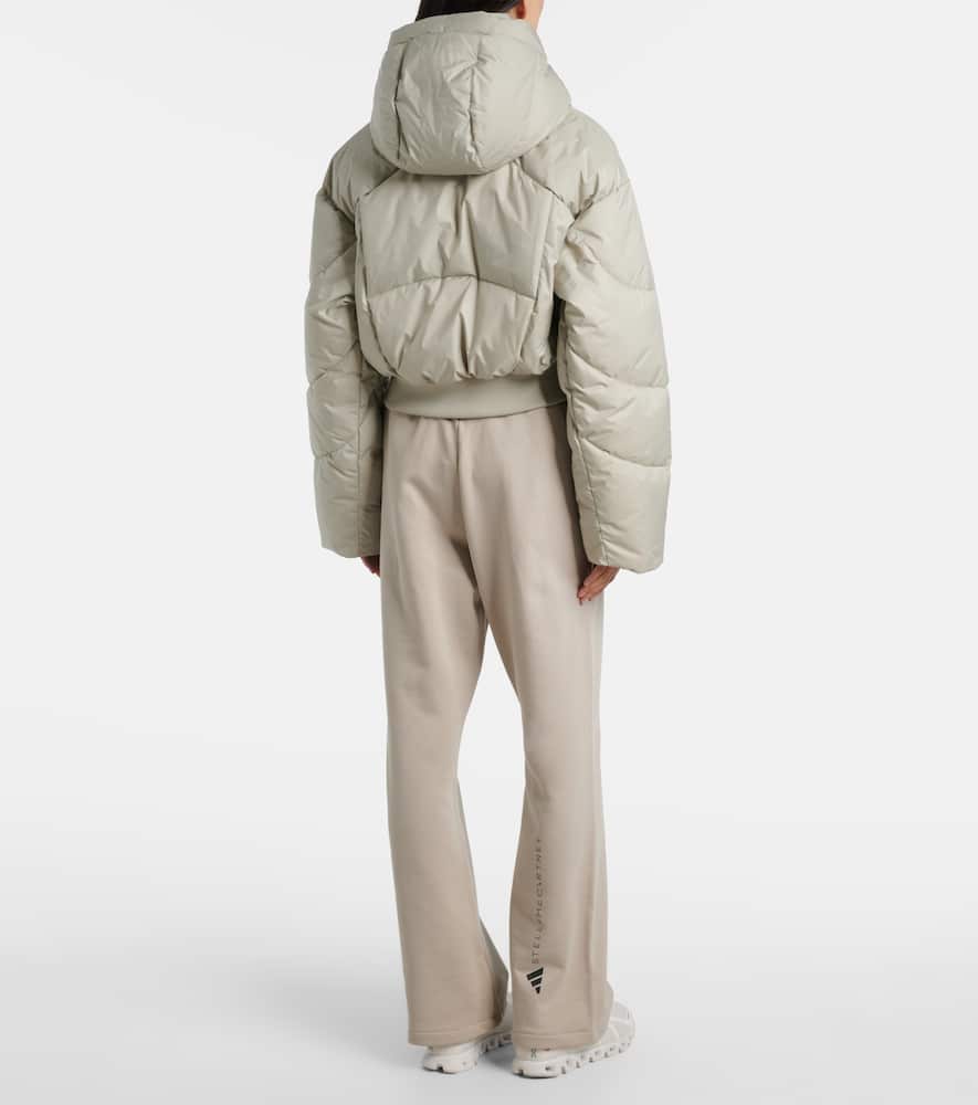 Quilted cropped puffer jacket