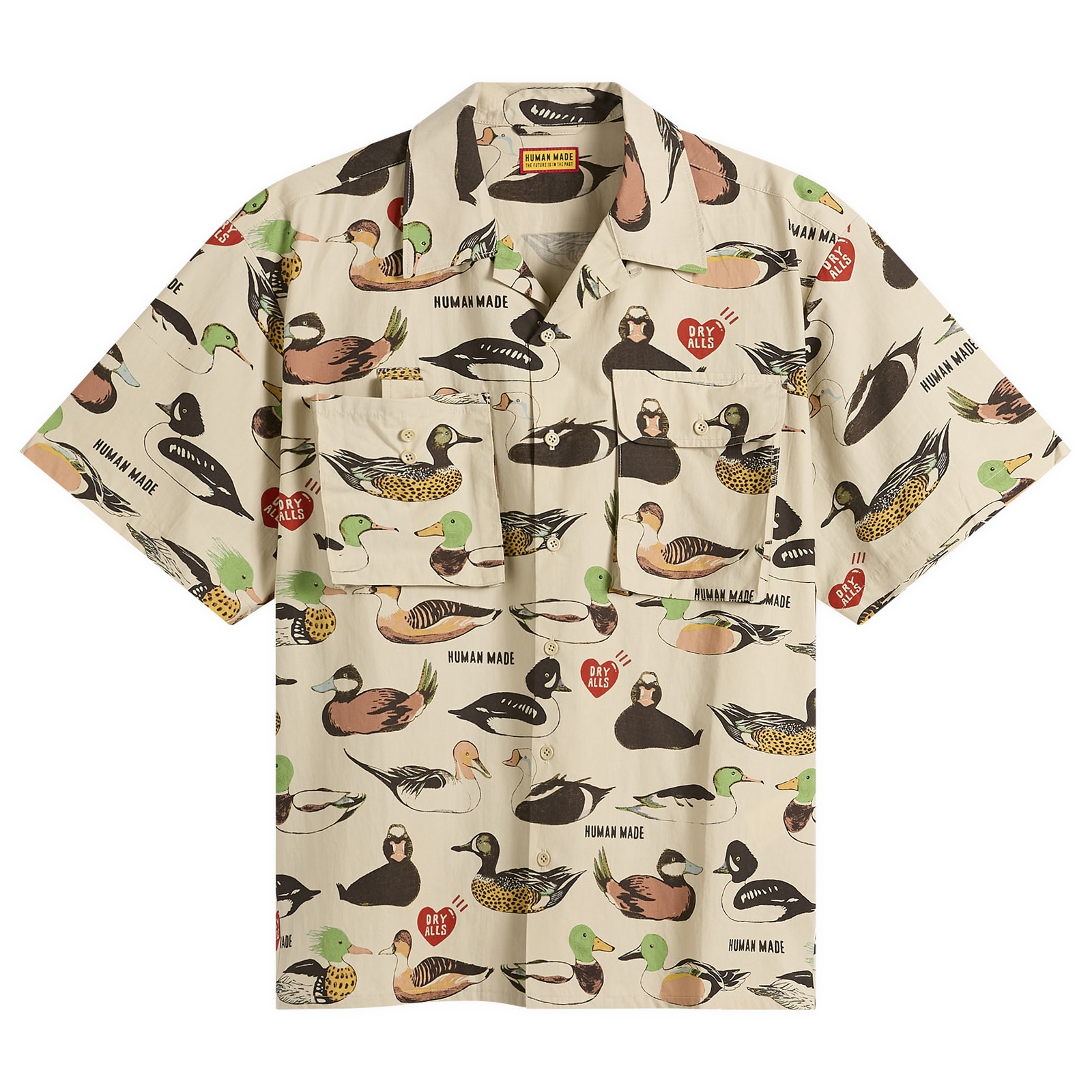 Men's Decoy Duck Printed Shirt Beige