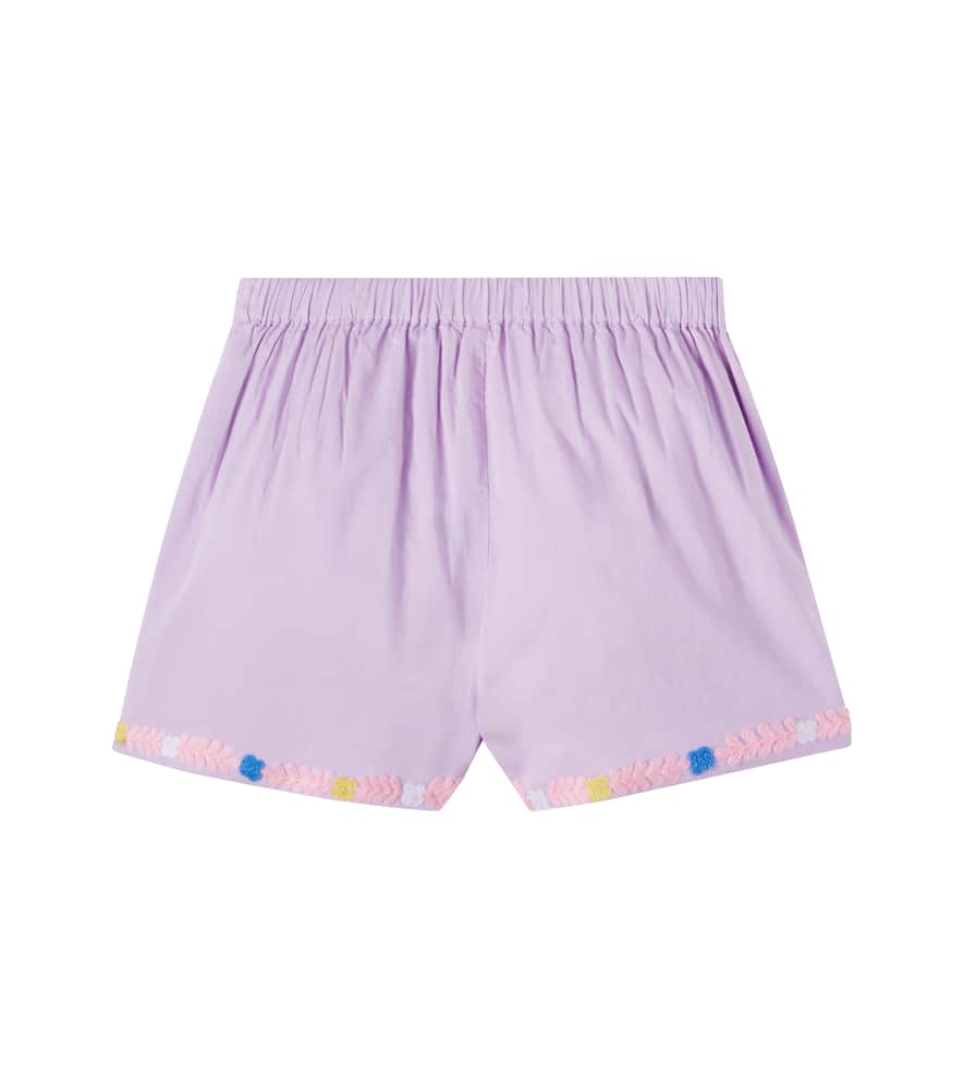 Asya embroidered cotton shorts