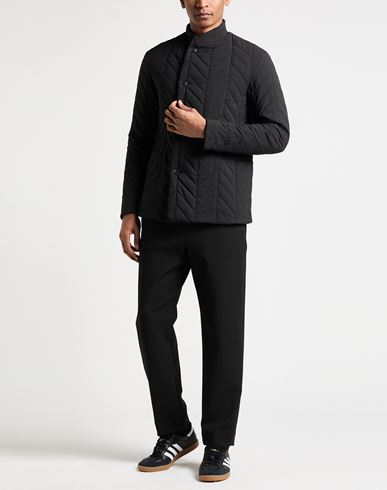 Man Jacket Black Size 34 Polyester