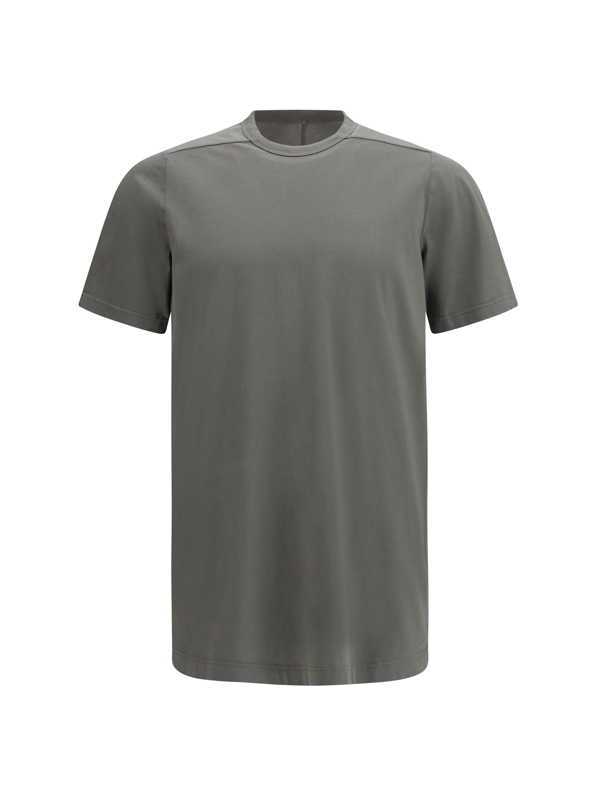 Crew Neck Cotton T-Shirt — Gray