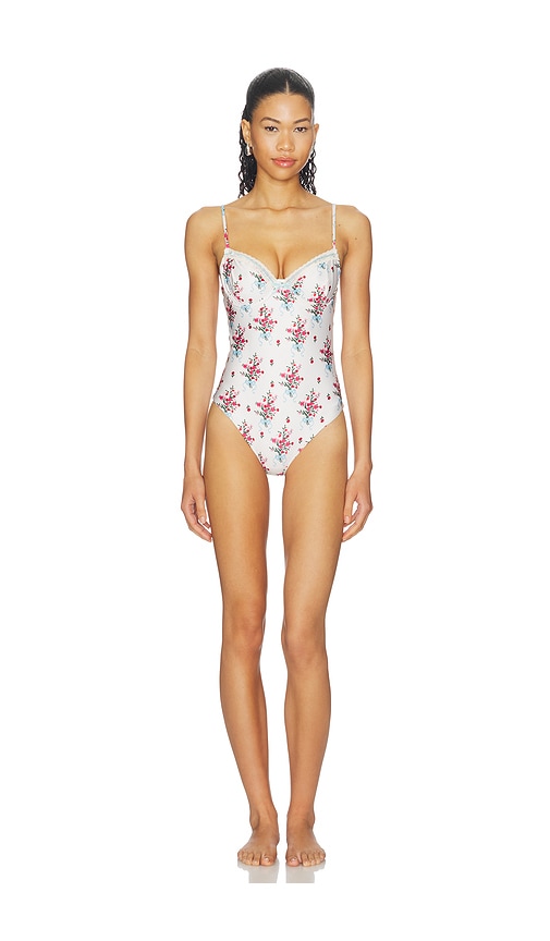 Agua Bendita Petra Cherish One Piece in White. - M also in S