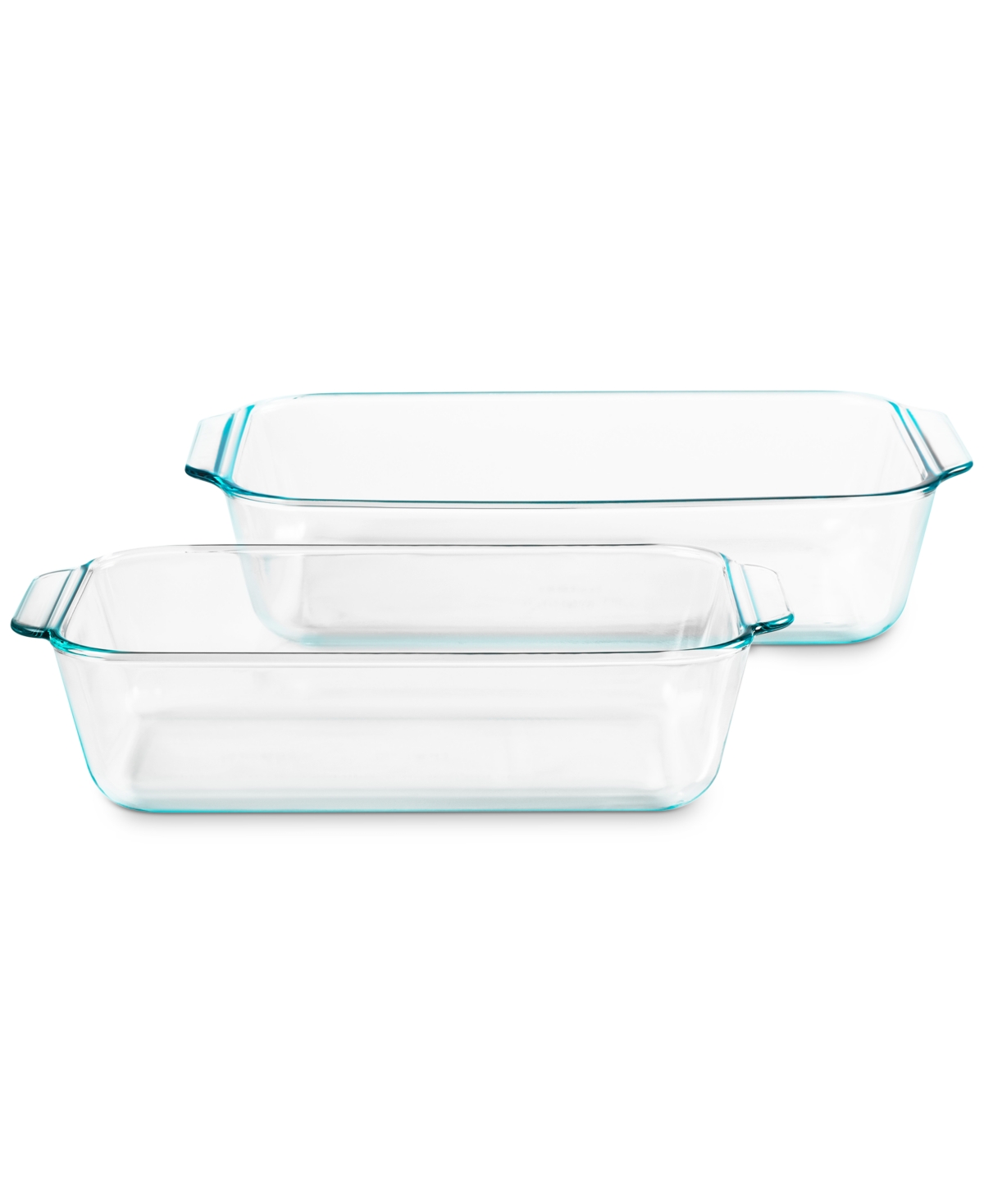 Deep Baking Dishes, Set of 2 - Clear