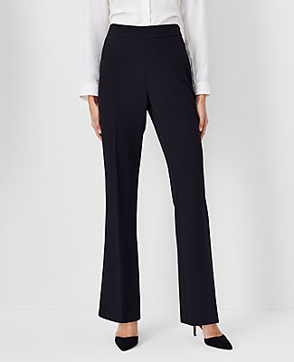 Ann Taylor The Petite Side Zip Trouser in Fluid Crepe — Curvy Fit