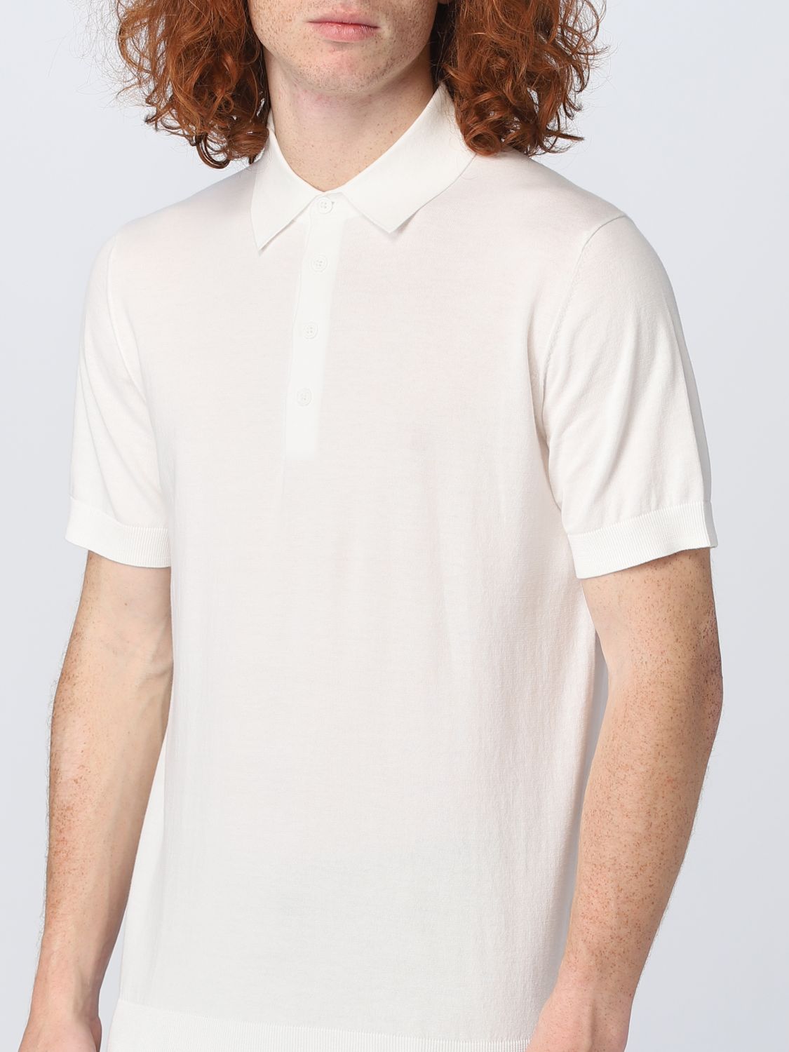 Polo Shirt Men color White