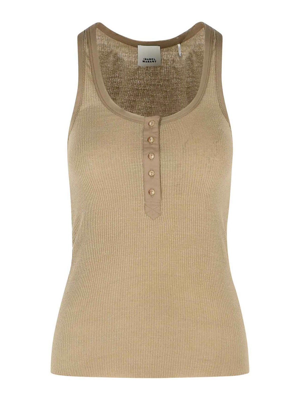 Isabel Marant - helma ribbed silk jersey tank