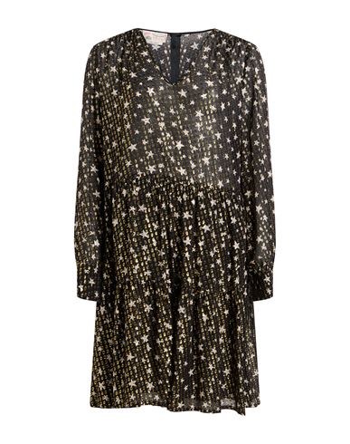 Woman Midi dress Black Size 10 Silk, Polyester