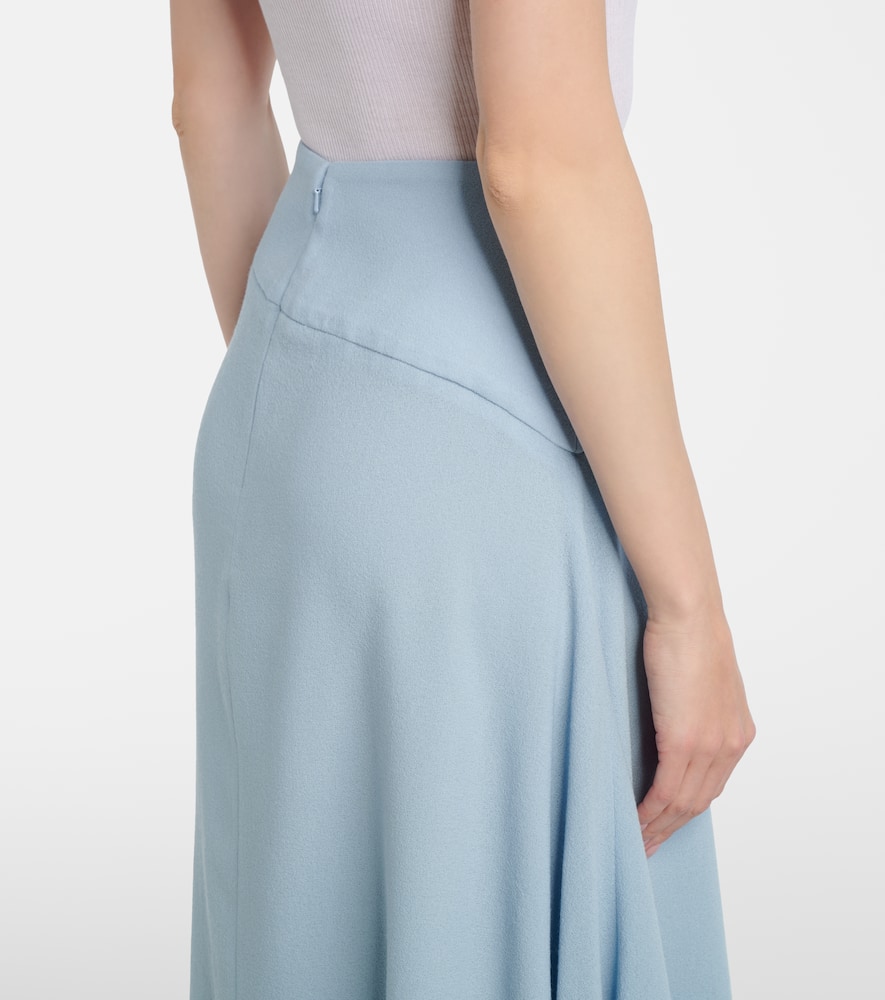 Virgin wool midi skirt
