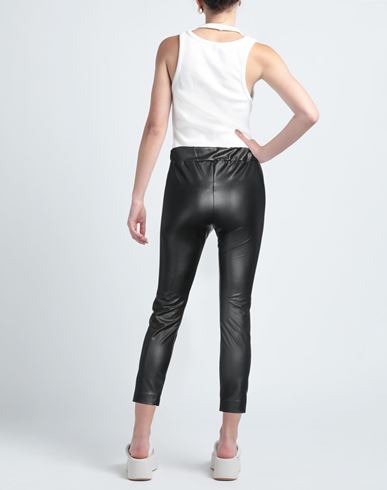 Soallure Woman Pants Black Size 10 Polyurethane, Polyester