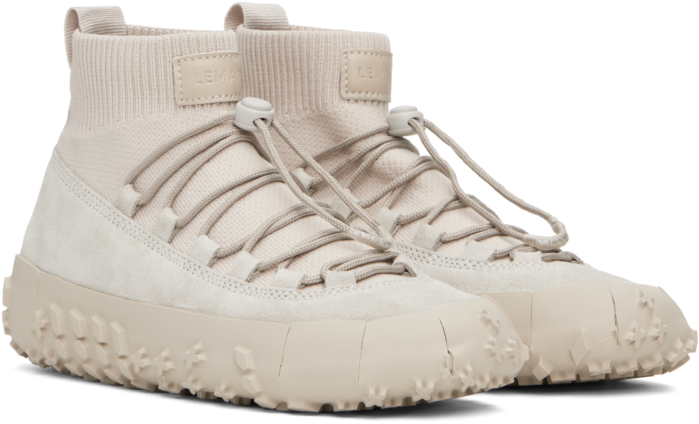 LEMAIRE Gray Vibram Wrap On Sneakers