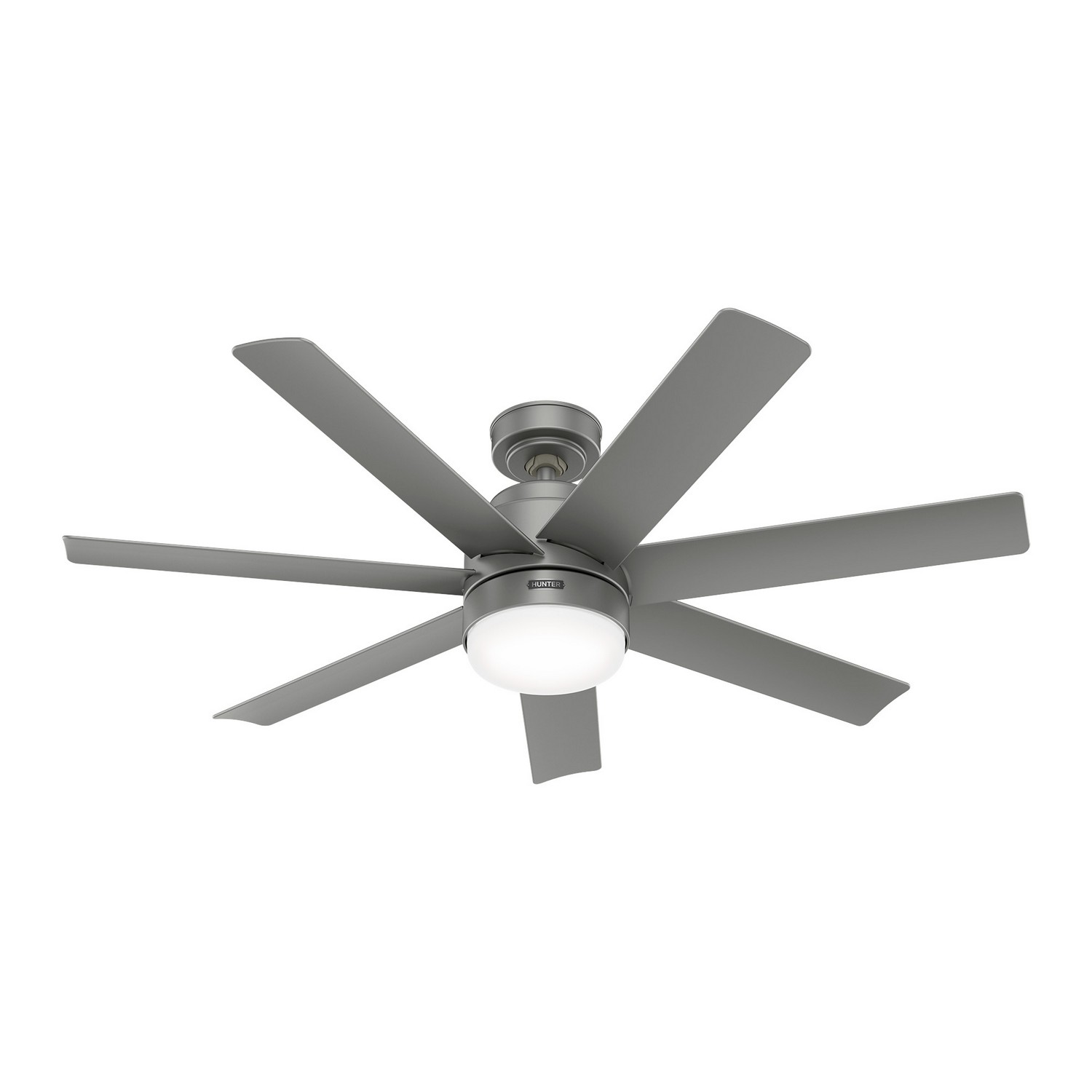 Matte Silver 52"Ceiling Fan from the Brazos Collection