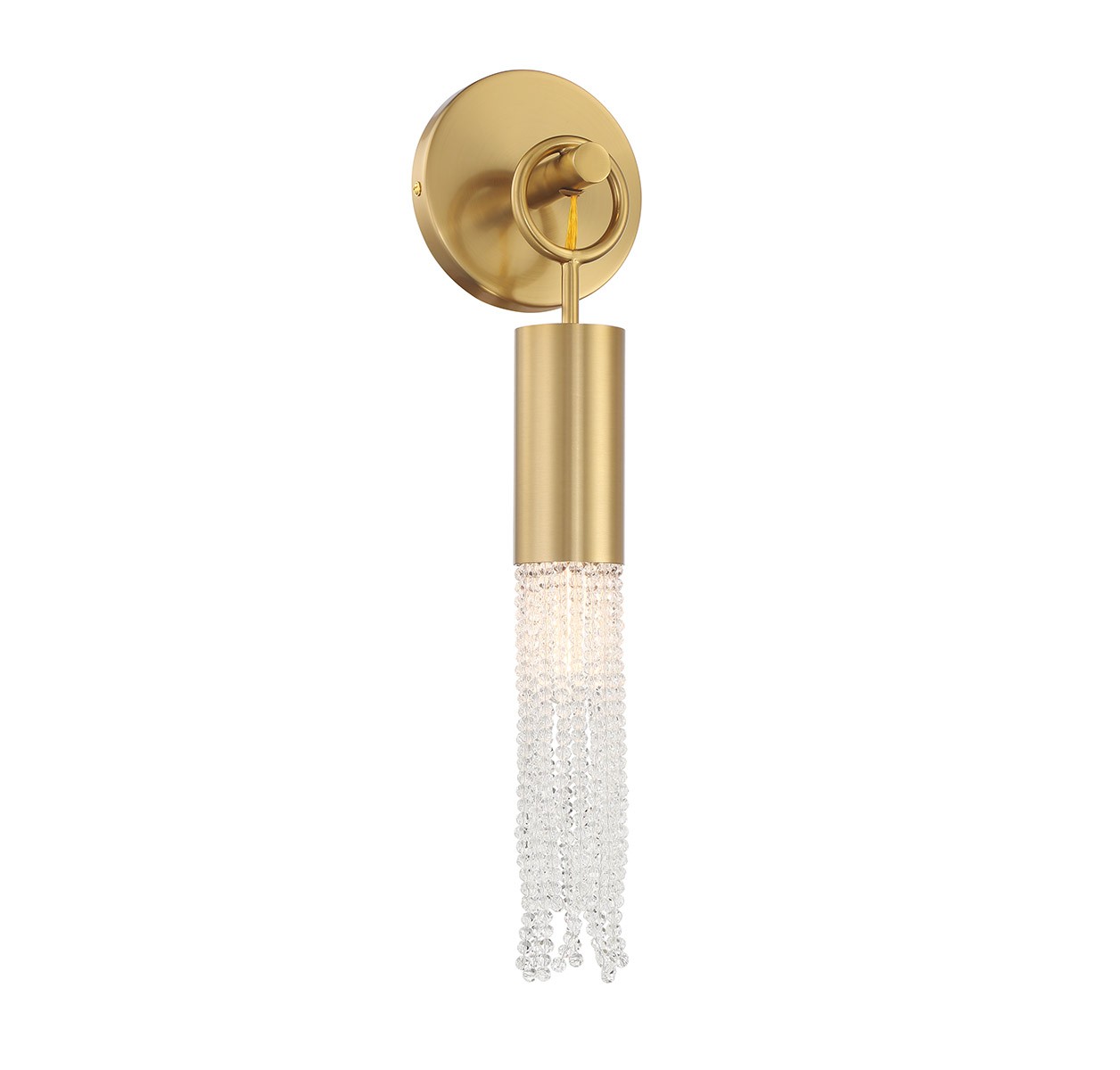 Warm Brass One Light Wall Sconce from the Chelsea Collection