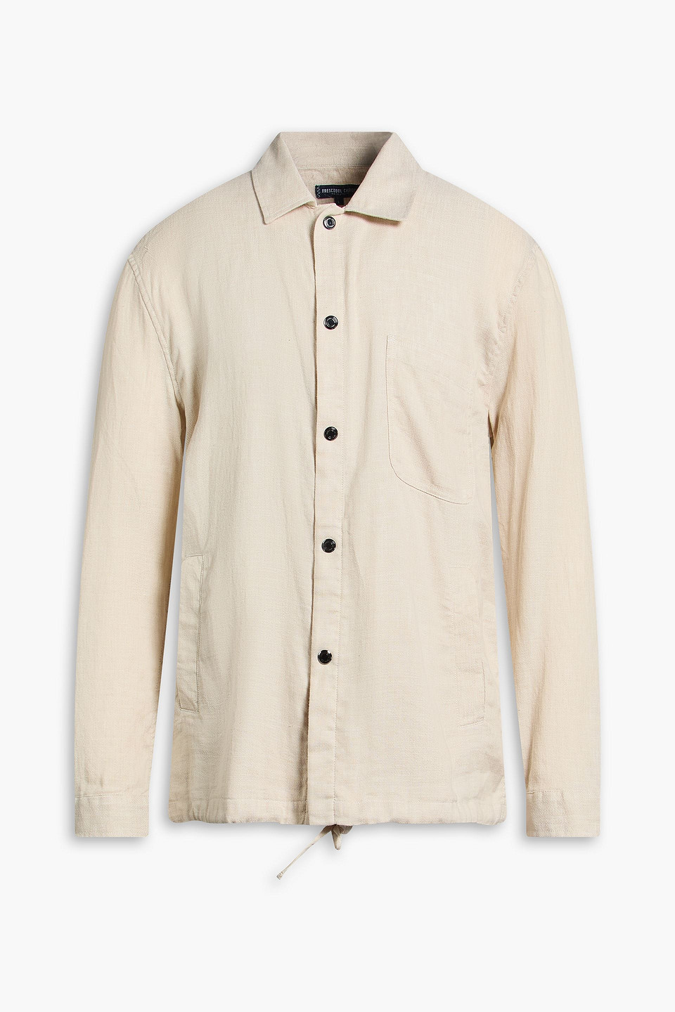 Diego linen and cotton-blend overshirt - Neutral - L
