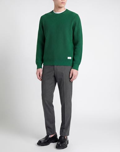 Man Sweater Green Size M Wool, Polyamide
