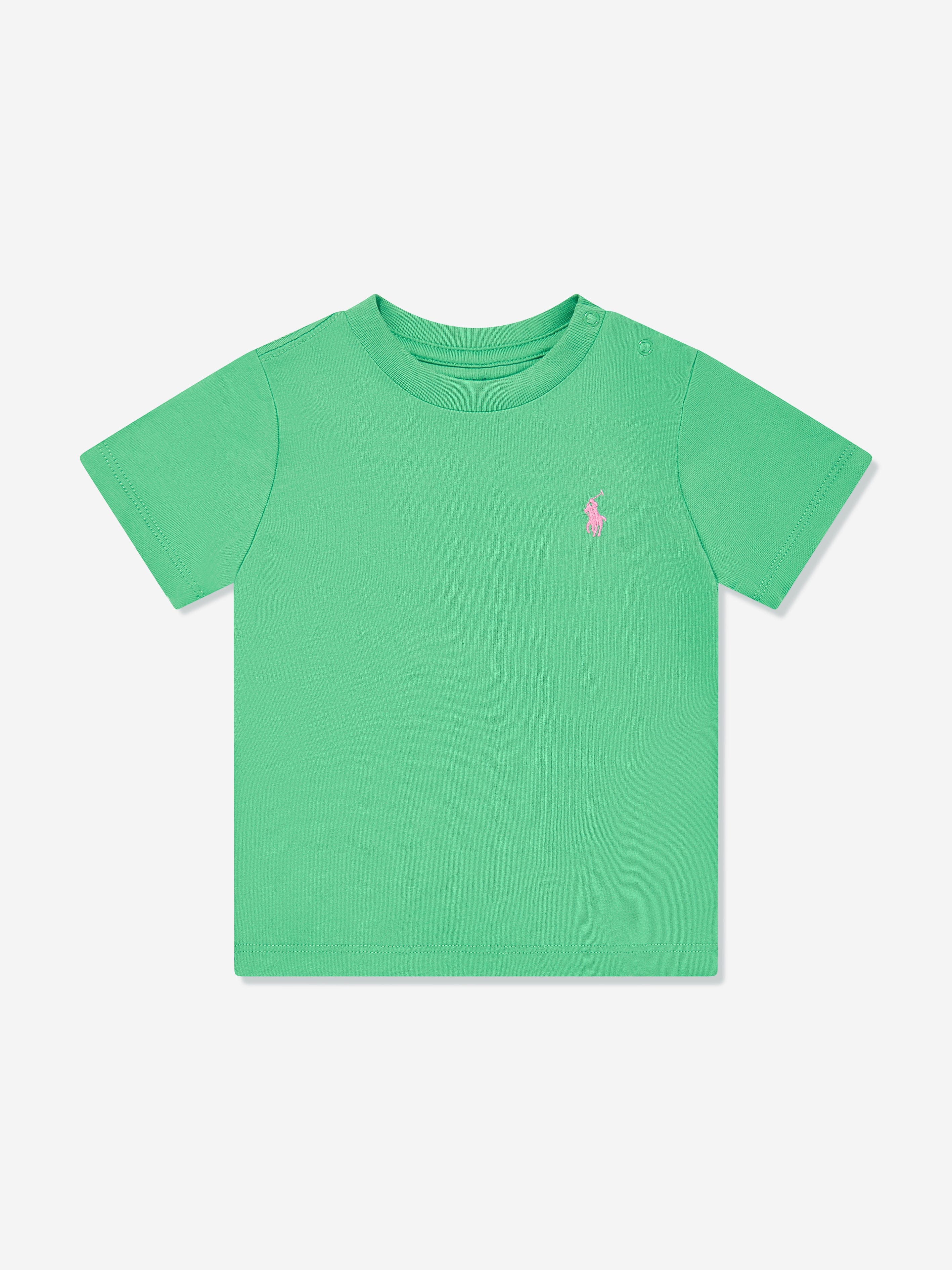 Ralph Lauren Baby Boys Logo T-Shirt in Green 12 - 18 Mths