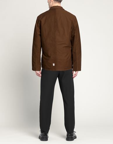 Man Blazer Brown Size L Cotton, Modal, Elastane