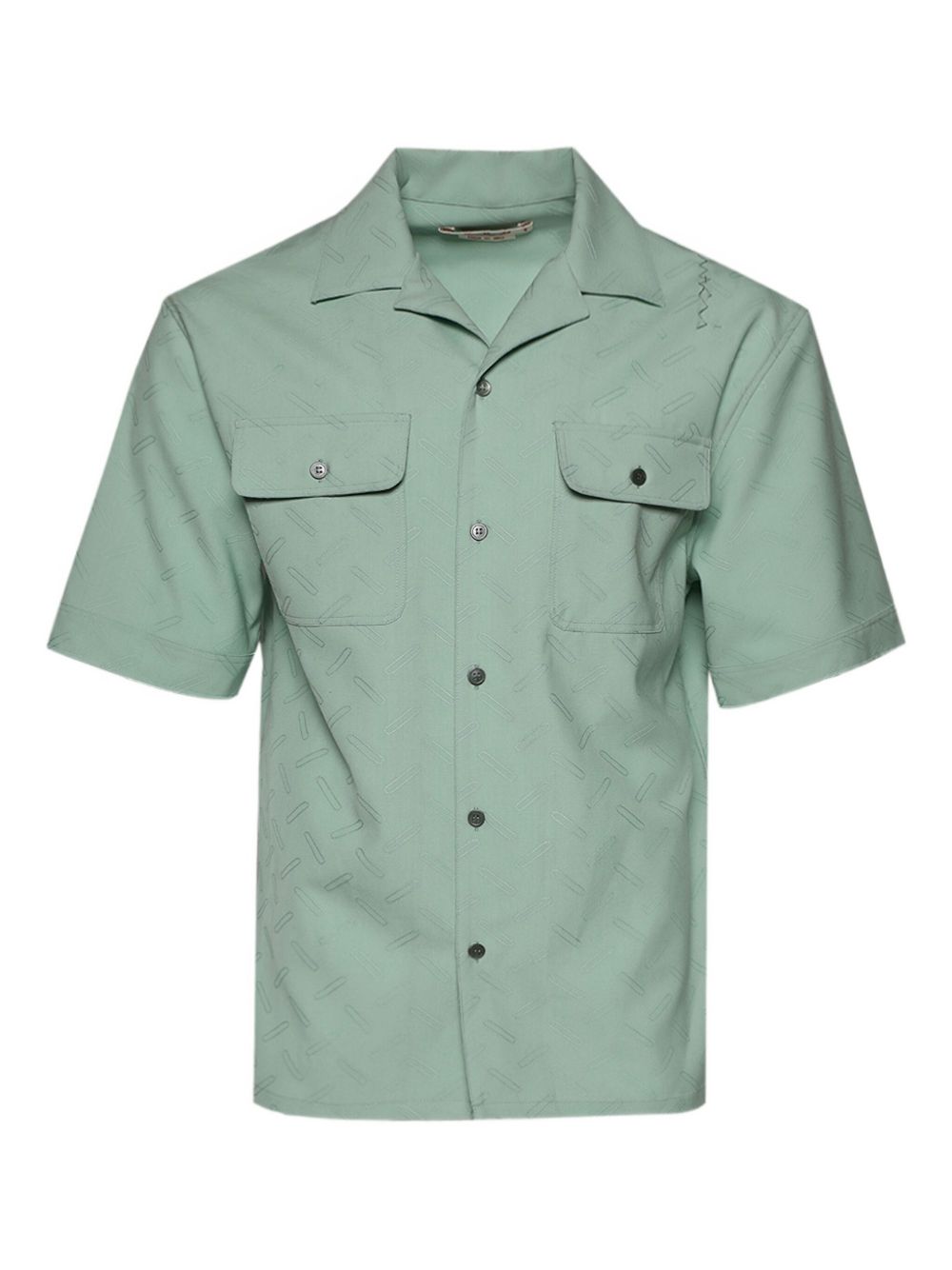 Marni patterned-jacquard shirt - Green