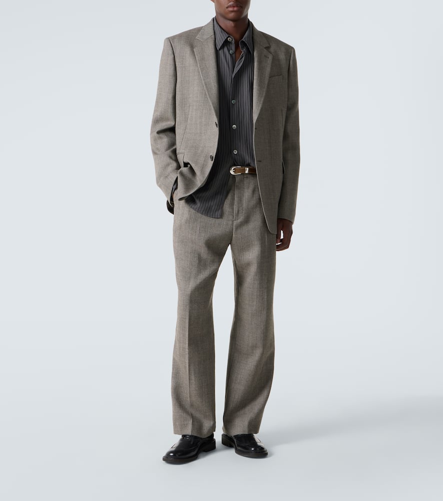 Ceremony herringbone virgin wool blazer
