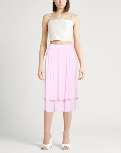 Easy Woman Midi skirt Pink Size 6 Cotton