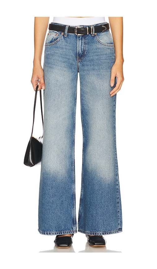 Dr. Denim Rhue Low Rise Wide Jeans in Blue. 28. Also