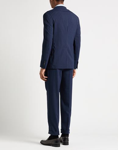 Man Suit Midnight blue Size 38 Polyester, Virgin Wool, Elastane