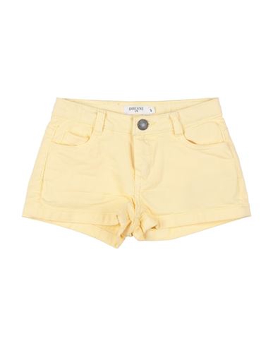 Kid Girl Denim shorts Yellow Size 14 Cotton, Elastane