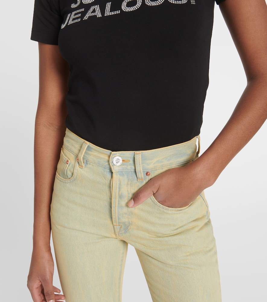 High-rise flared jeans