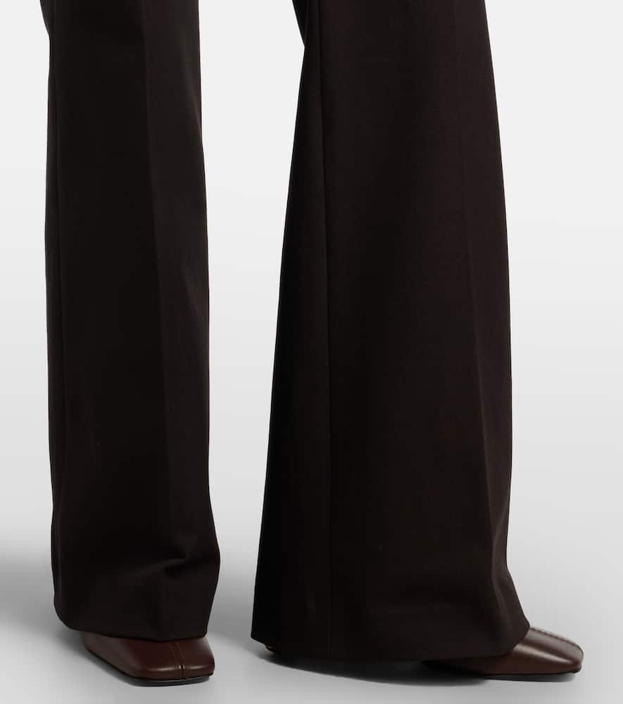 Tafira high-rise gabardine flared pants