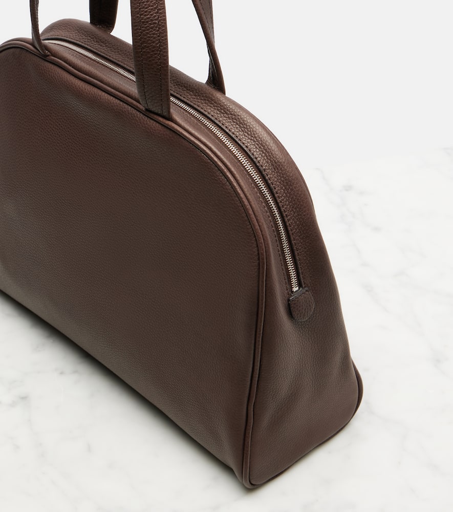 Soft leather top-handle bag