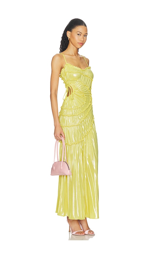 Georgia hardinge vestido starlight en color amarillo 14/XL también /XS, 8/S, 10/M