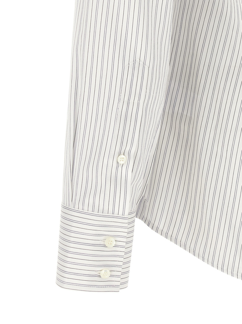 White And Light Blue Cotton Shirt