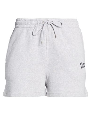 Maison Kitsuné Woman Shorts & Bermuda Shorts Grey Size XL Cotton
