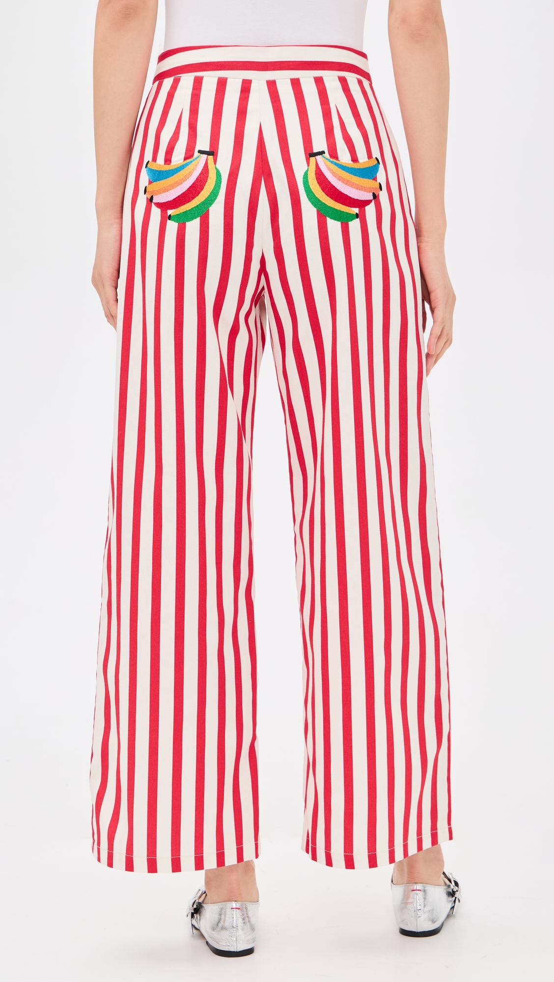 Red Stripe Mara Trousers Red