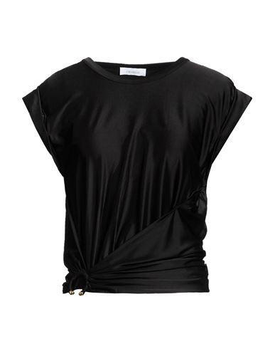 Woman Top Black Size 4 Viscose, Elastane