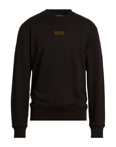 Man Sweatshirt Black Size L Cotton