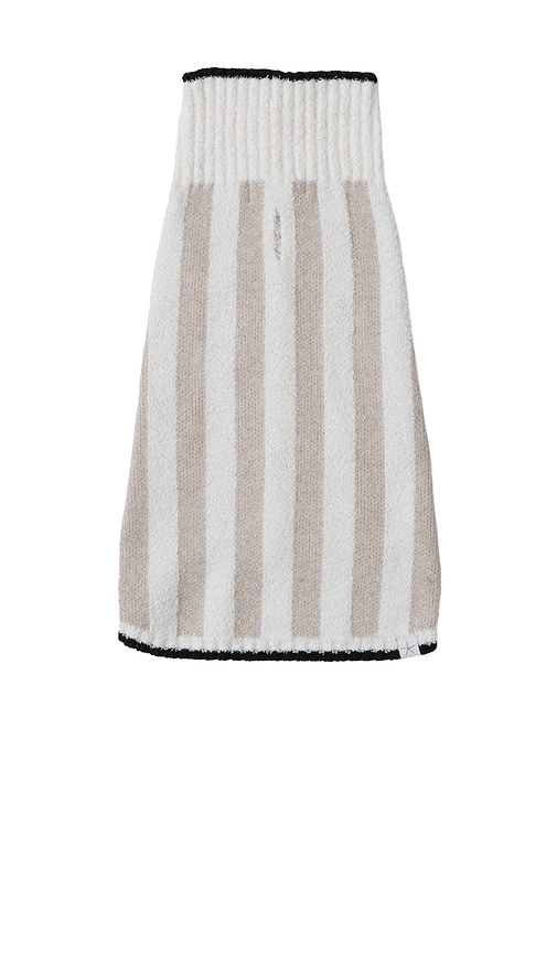Barefoot Dreams HUNDEPULLOVER COZYCHIC COTTON CLASSIC STRIPE PET SWEATER in Cream. Größe XXXL. Also in L, M, S, XL