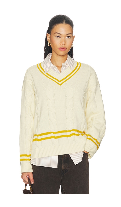Found Cricket V Neck Sweater in Cream,Mustard. - XS also in S, M, L, XL/1X