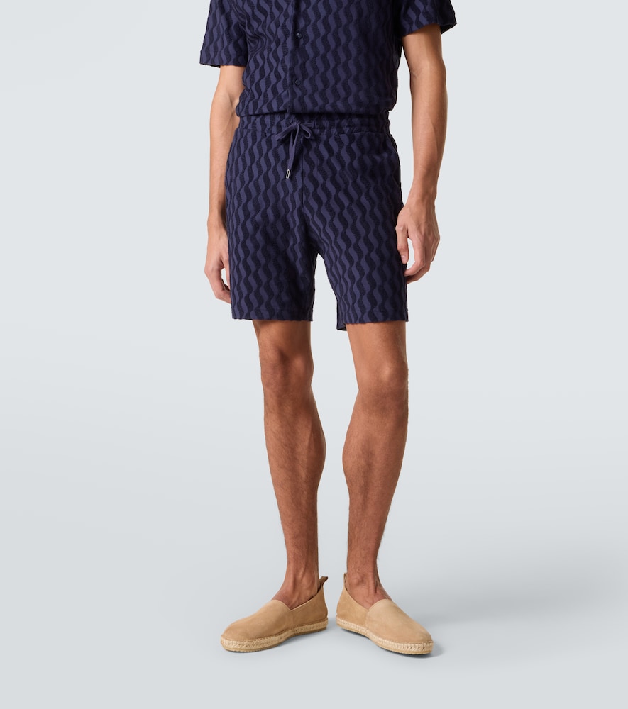 Augusto cotton-blend terry shorts