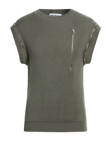 Couture Man Sweater Military green Size 36 Virgin Wool