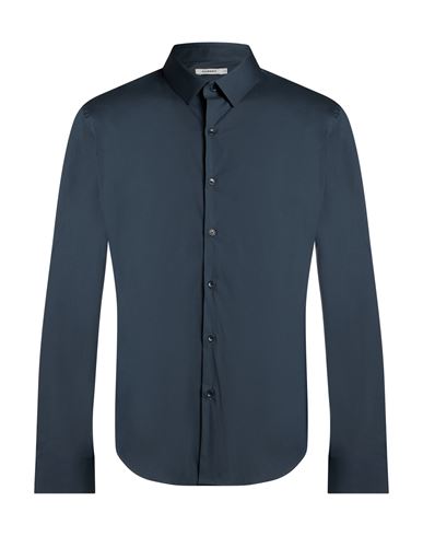 Man Shirt Slate blue Size S Cotton